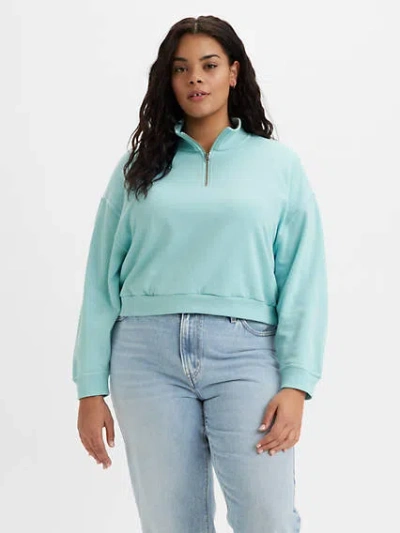 LEVI'S COSMO 1/4 ZIP SWEATSHIRT (PLUS)
