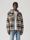 Levi's Cotton Plaid Sherpa Lined Shacket In Multi
