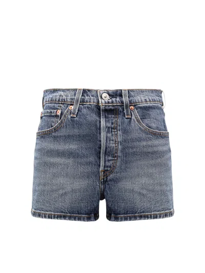 Levi's Cotton Shorts In Blue