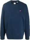 Levi's Long-sleeved Round-neck Sweater In Blue