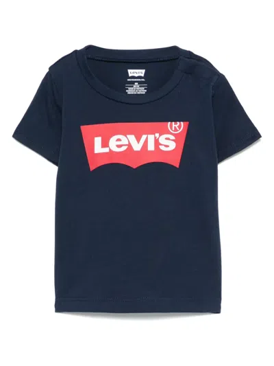 Levi's Babies' Cotton T-shirt In 蓝色
