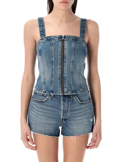 Levi's Top And Body Woman Levis 001w4-0001 Ophelia Floral In Blue