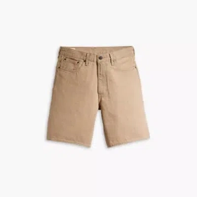 Levi's Cream Brownstone 468 Stay Loose Overdye Shorts In Neutrals