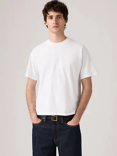 Levi's Cropped Short Sleeve T-shirt In White