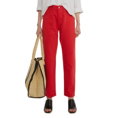 Levi's Cropped Trousers In Red
