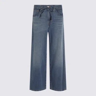 LEVI'S DARK BLUE COTTON DENIM JEANS