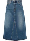 Levi's High Rise A-line Skirt In Blue