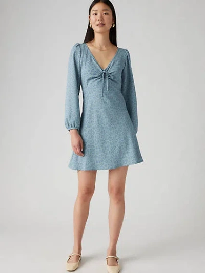 Levi's Delray Long Sleeve Mini Dress In Queen B Floral Arona