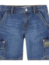 Levi's Denim Cargo Shorts Little Boys 4-7x 5 In Tumbleweed