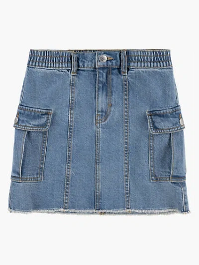 Levi's Denim Cargo Skirt Big Girls 7-16 14 In Gold Country