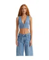 Levi's Raine Denim Crop Top In Blue