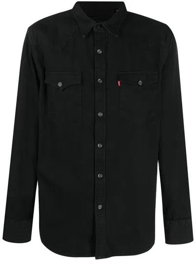 Levi's Black Classic Western Standard Fit Shirt In Nero
