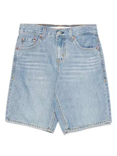 Levi's Kids' Denim Shirts In Blue
