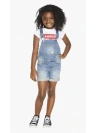 Levi's Denim Shortalls Little Girls 4-6x 6 In Vintage Waters
