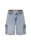 Levi's Denim Shorts For Boy With Logo In Denim