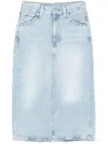 Levi's Denim Skirt In Light Blue In Blue