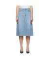 Levi's Denim Skirt With Belt Loops In Blue