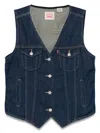 Levi's Loose Vest In Blue