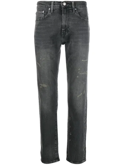 Levi's Distressed Straight Leg Jeans In Multi