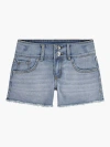 Levi's Double Shank Denim Shorts Big Girls 7-16 7 In Springs Return