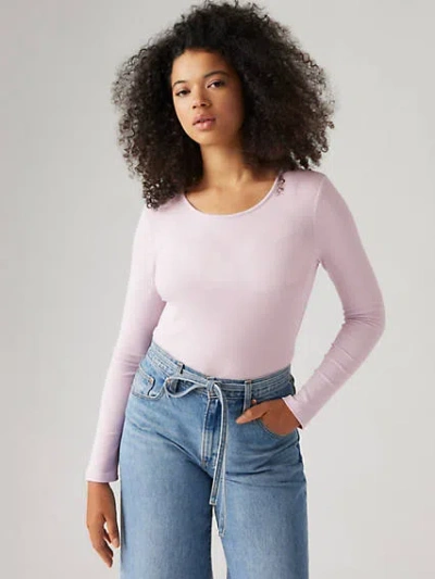Levi's Dreamy Long Sleeve T-shirt In Lavender Blue