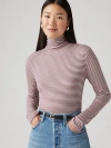 Levi's Dreamy Turtleneck Top In Rose Taupe