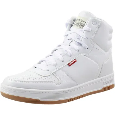 Levi's Drive Hi Mens Solid Man Made Casual And Fashion Sneakers In White