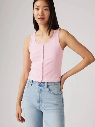 Levi's Dry Goods Pointelle Tank Top In Fragrant Lilac