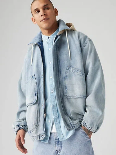 Levi's Duboce Hooded Work Jacket In On A Level