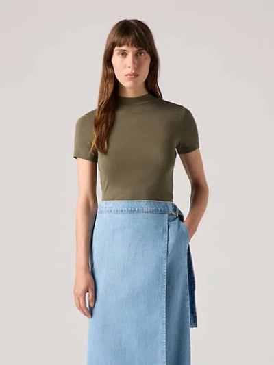 Levi's Effortless Short Sleeve T-shirt In Olive Night