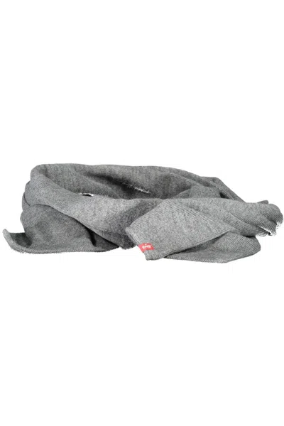 Levi's Elegant Logo Men's Scarf In Gray