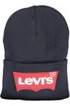 Levi's Blue Acrylic Men Cap In Blue