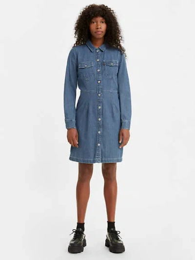 Levi's Ellie Denim Dress In Marble