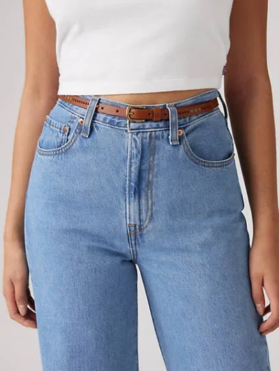 Levi's Embellished Belt In Cognac