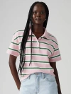 Levi's Erie Polo In Yeehaw Stripe Jungle