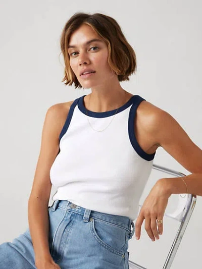 Levi's Essential Racer Tank Top In Dark Indigo Heather