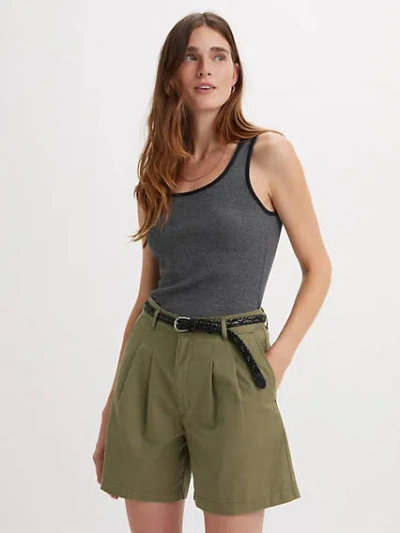 Levi's Essential Rib Tank Top In Grey