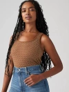Levi's Essential Rib Tank Top In Sorrel Horse