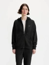 Levi's Everyday Zip-up Hoodie Sweatshirt In Caviar