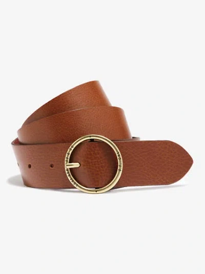 Levi's Fashion Circle Belt In Medium Brown