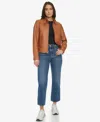 Levi's Faux Leather Racer Jacket In Mocha