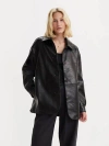 Levi's Faux Leather Vintage Blazer Jacket In Black