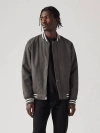 Levi's Faux Suede Varsity Jacket In Gray