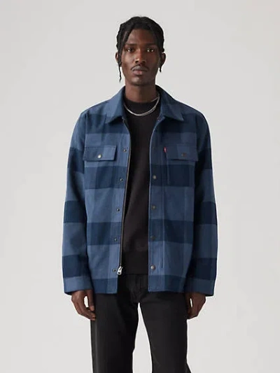 Levi's Flannel Shacket In Blue