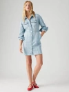 Levi's Otto Western Denim Dress In Plant Pause