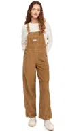 Levi's Full Length Baggy Overalls Ermine In Ermine