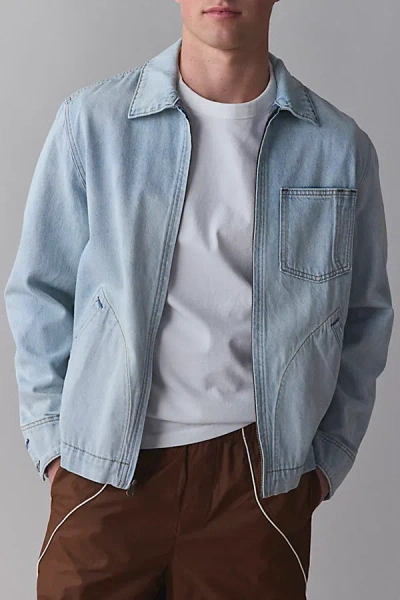 Levi's Full Zip Mechanic Denim Jacket In Vintage Denim Light, Men's At Urban Outfitters