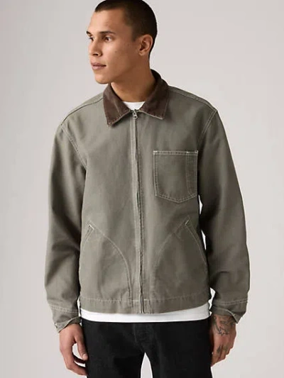 Levi's Full-zip Mechanic Trucker Jacket In Oregano