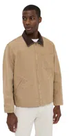 Levi's Full Zip Mechanics Trucker Jacket Scary Tiger's Eye In Scary Tiger's Eye