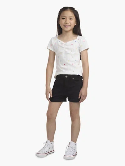 Levi's Kids' Girlfriend Shorty Shorts Little Girls 4-6x 6x In White